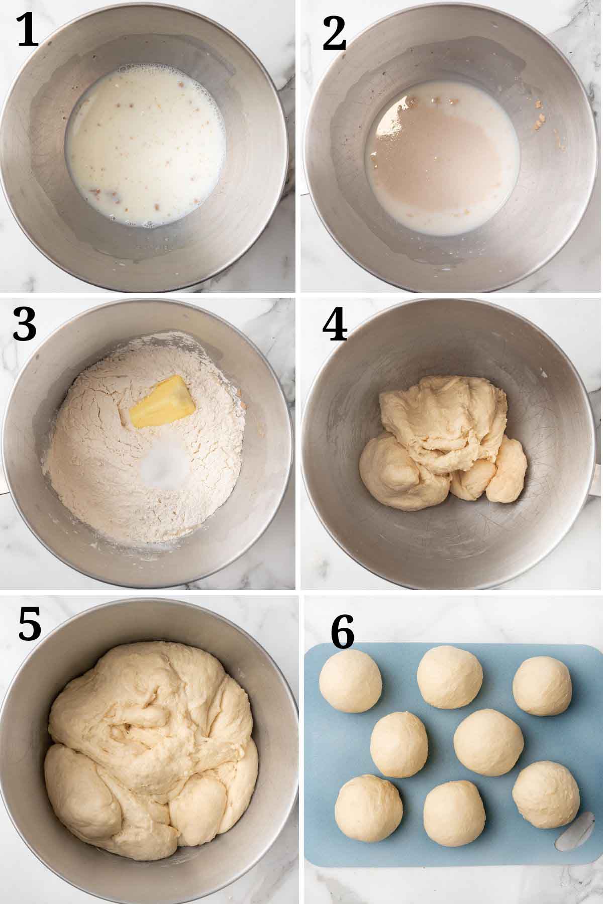 Collage showing how to begin the recipe.