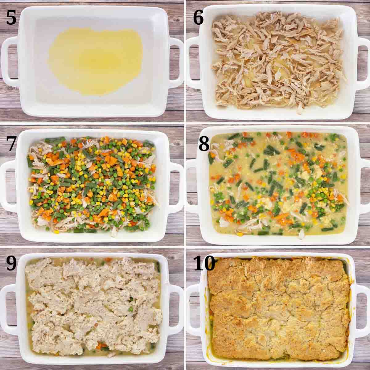 Collage showing how to finish the recipe.