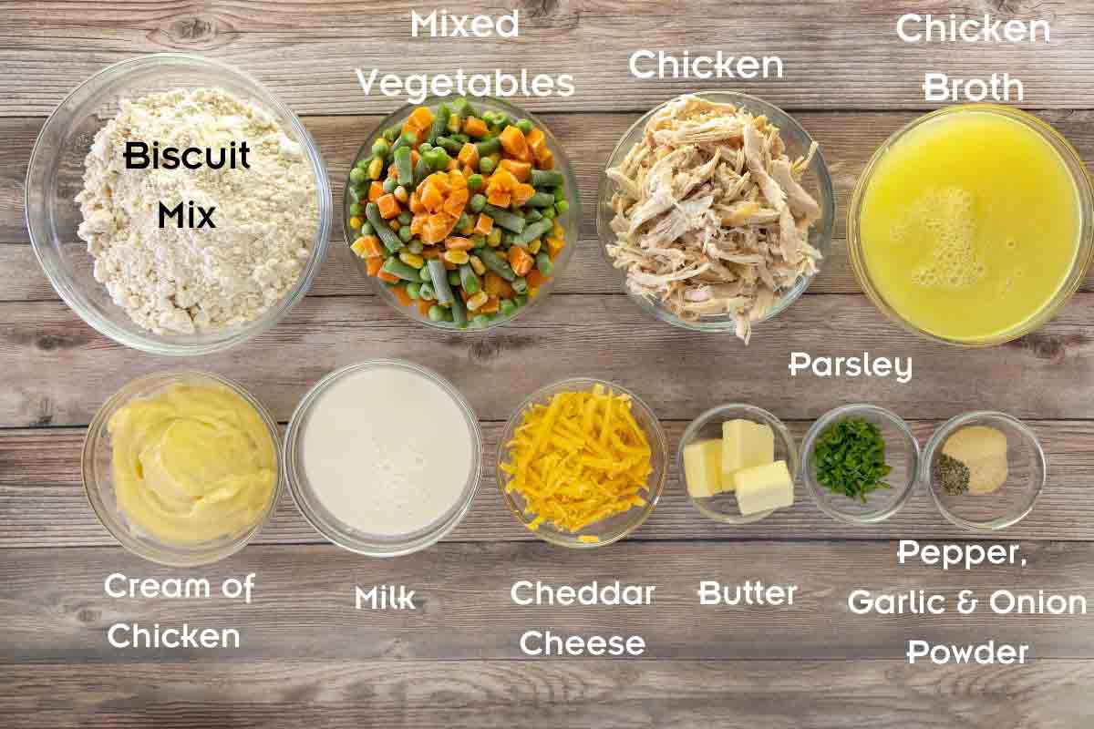 Ingredients to make the recipe.