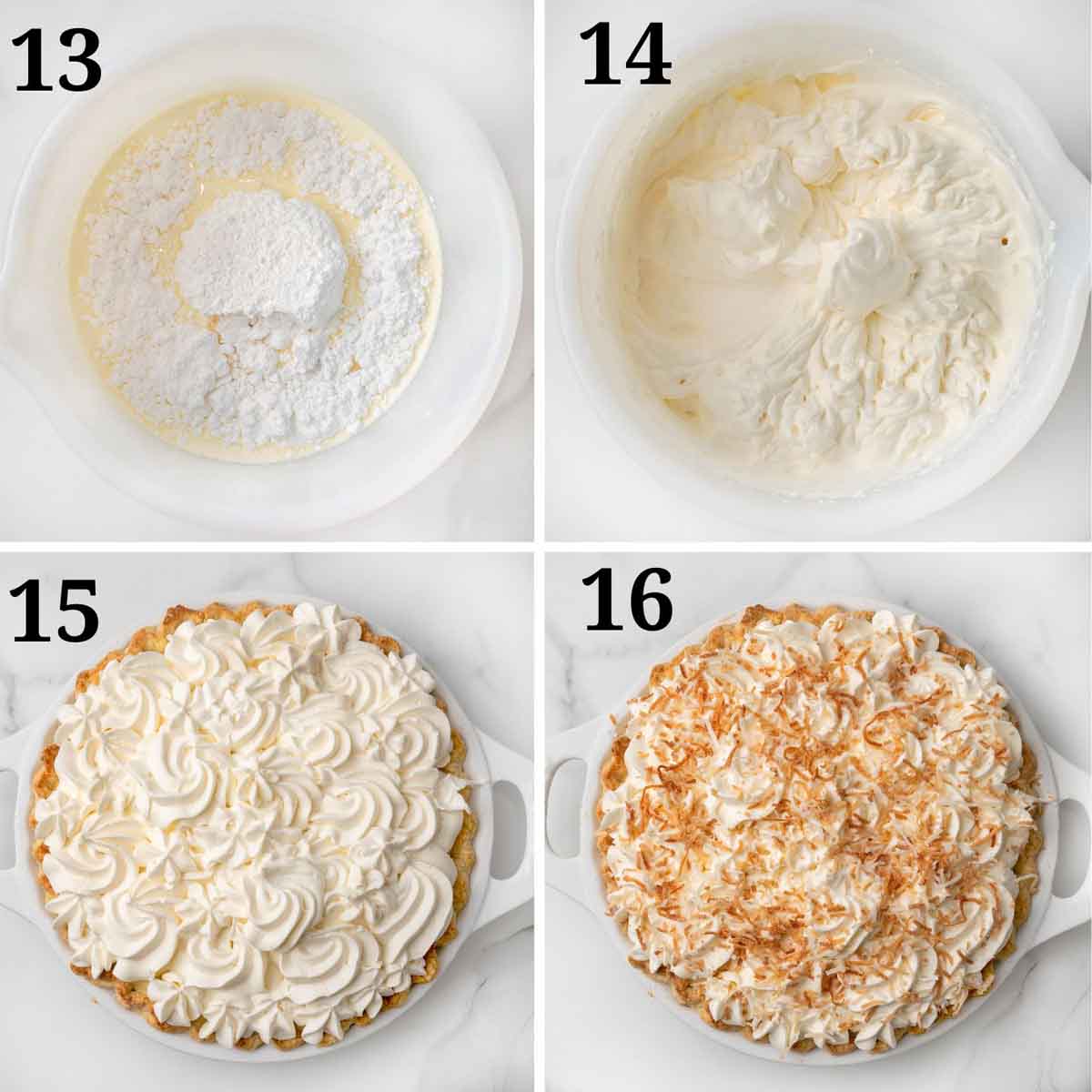 Collage showing how to finish the recipe.