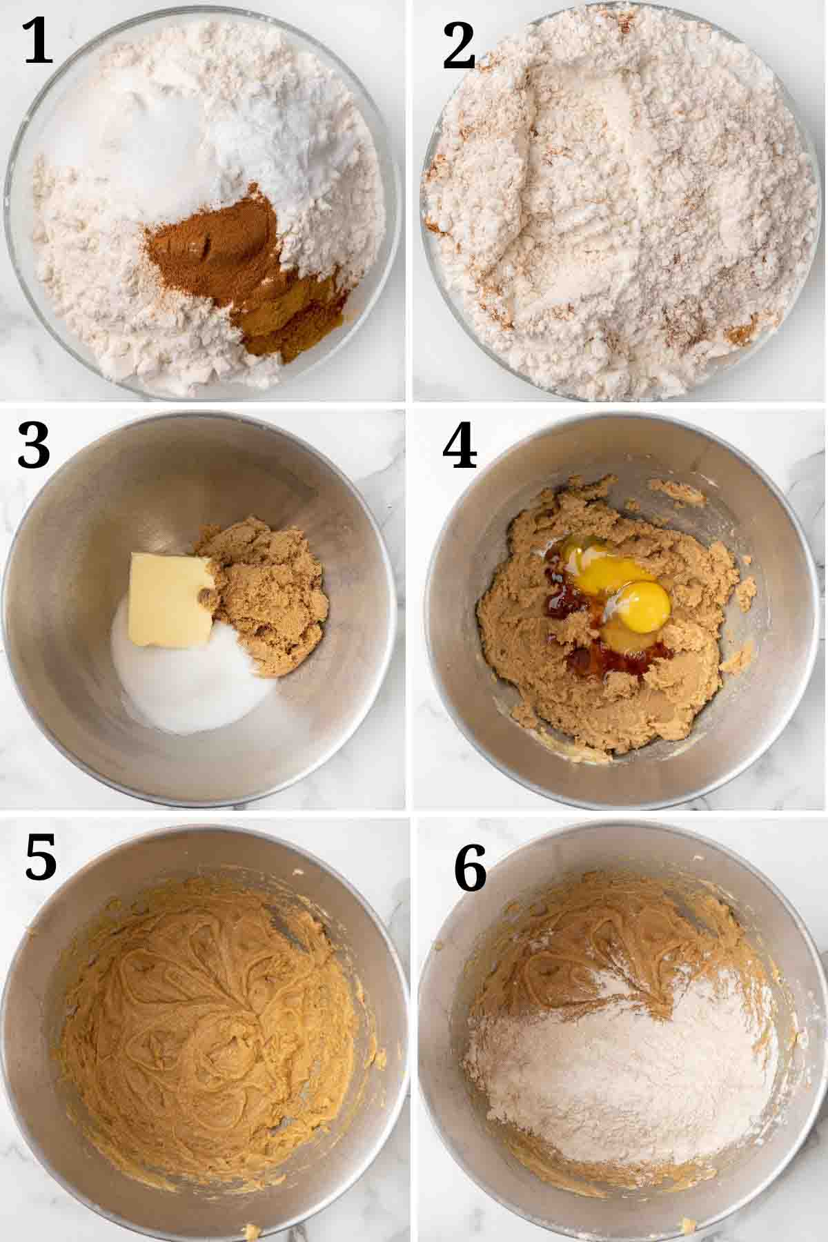 Collage showing how to begin the recipe.