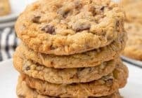 Pinterest image for cowboy cookies.