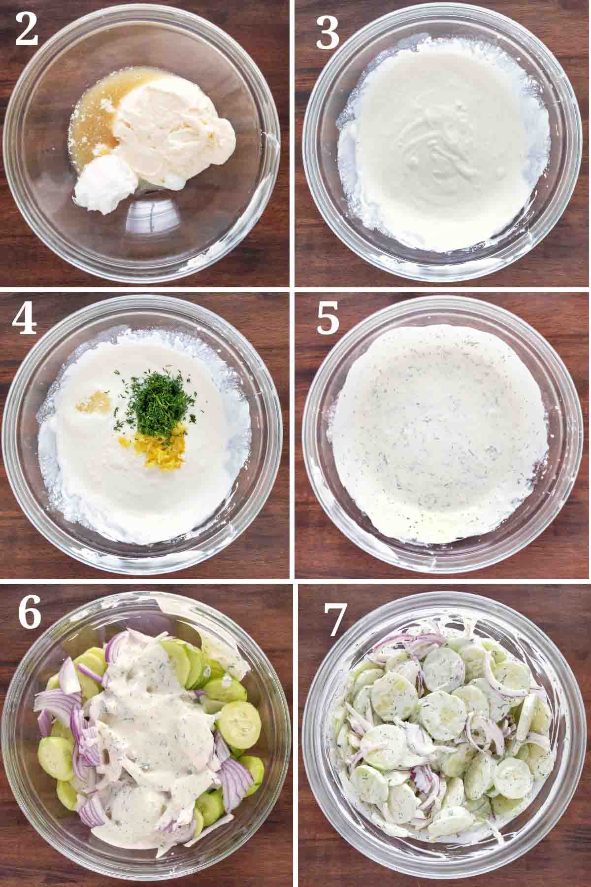 Collage showing how to make the recipe.