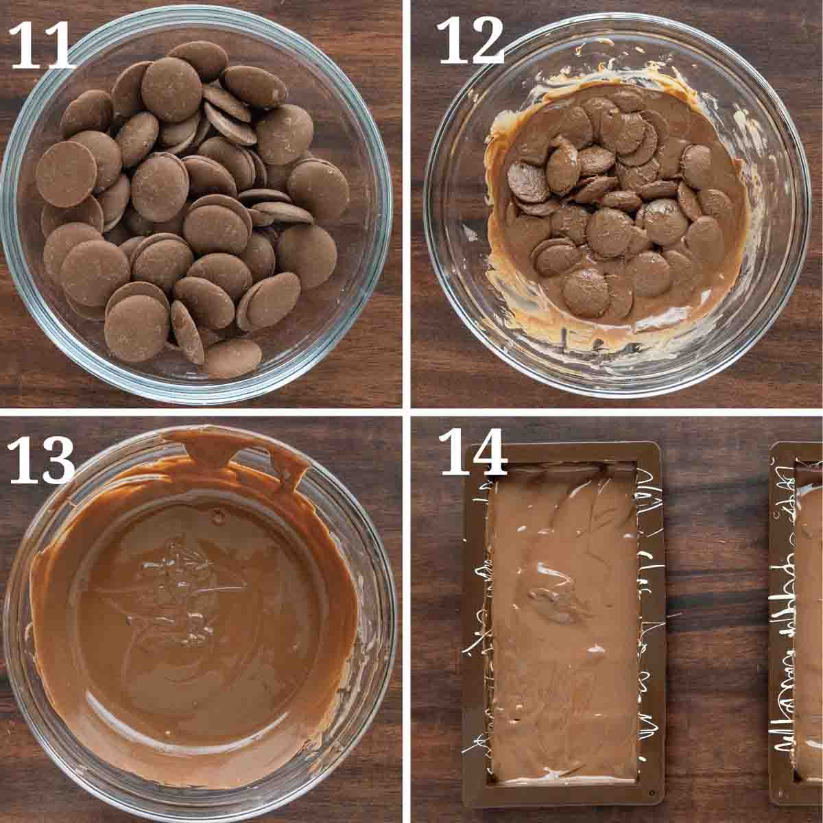 Collage showing the next steps in the recipe.