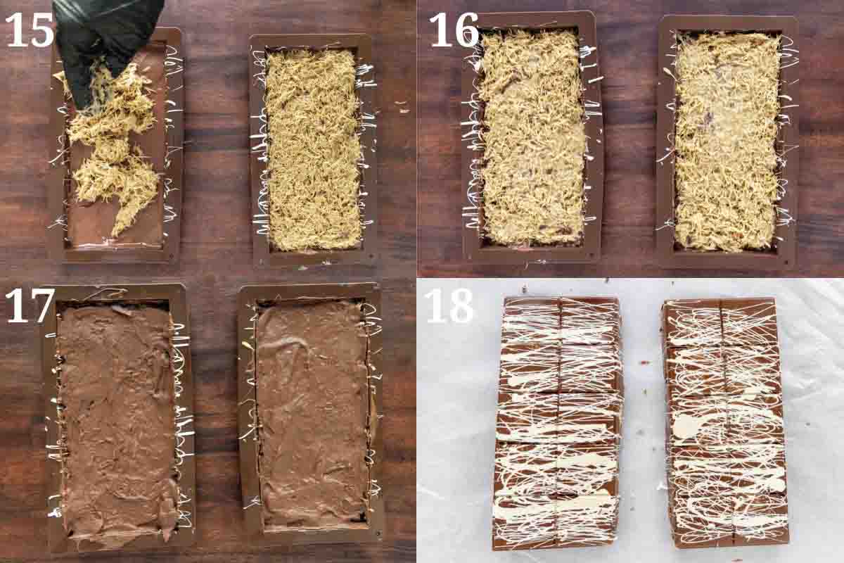 Collage showing how to finish the recipe.
