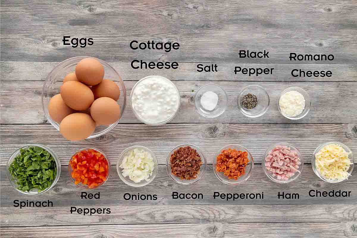Ingredients to make the recipe.