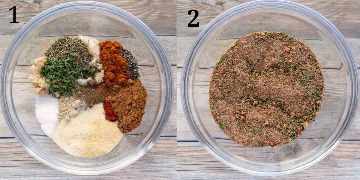 Collage showing how to make the recipe.