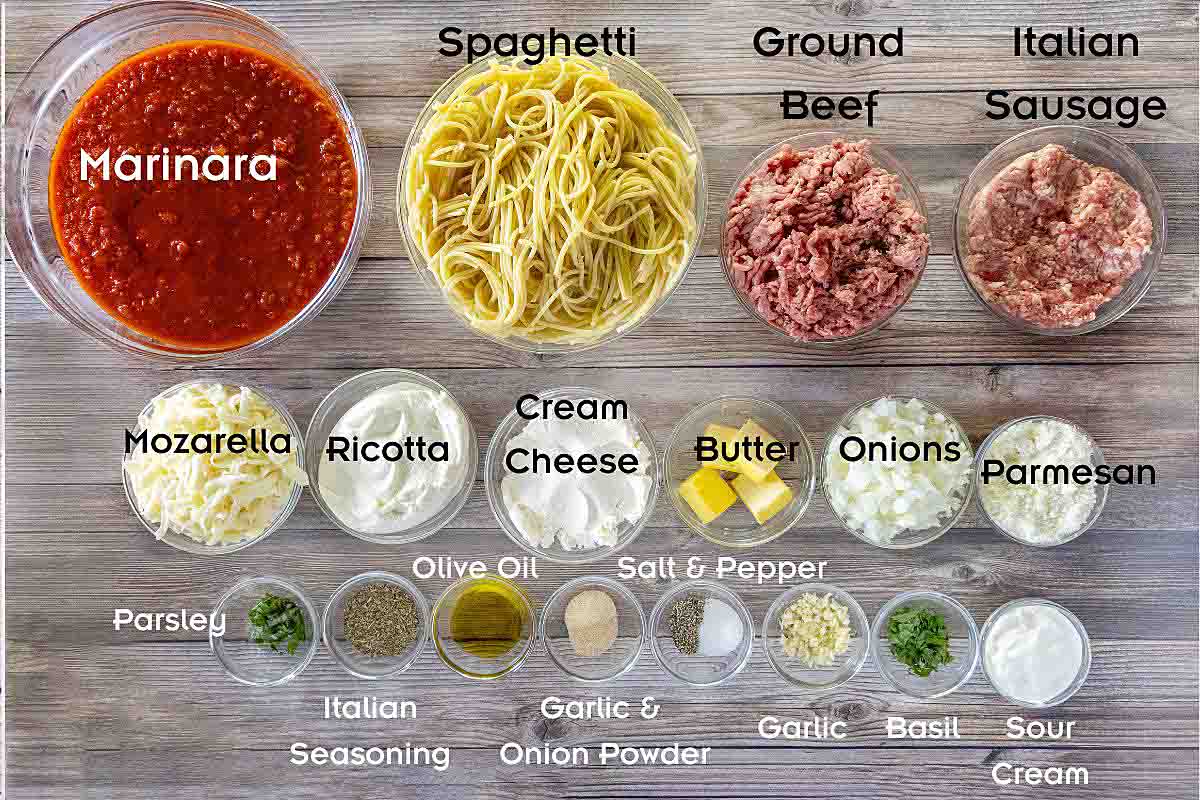 Ingredients to make the recipe.