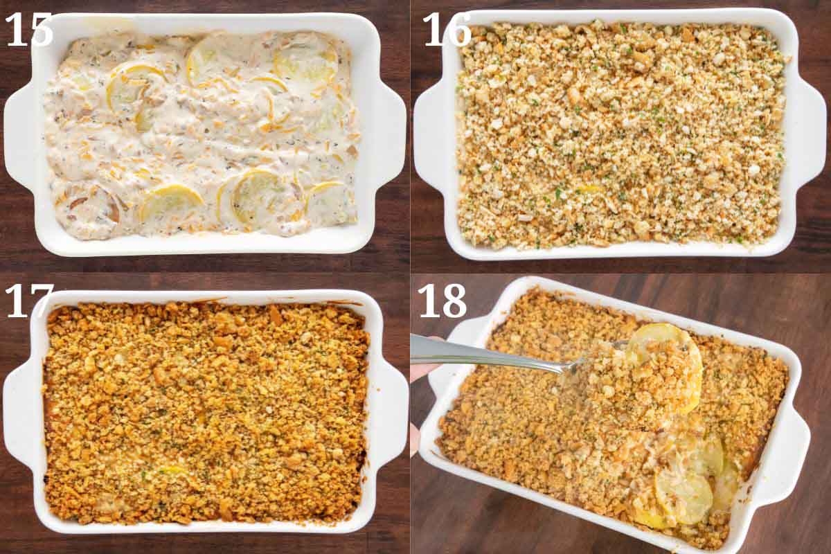 Collage showing how to finish the recipe.