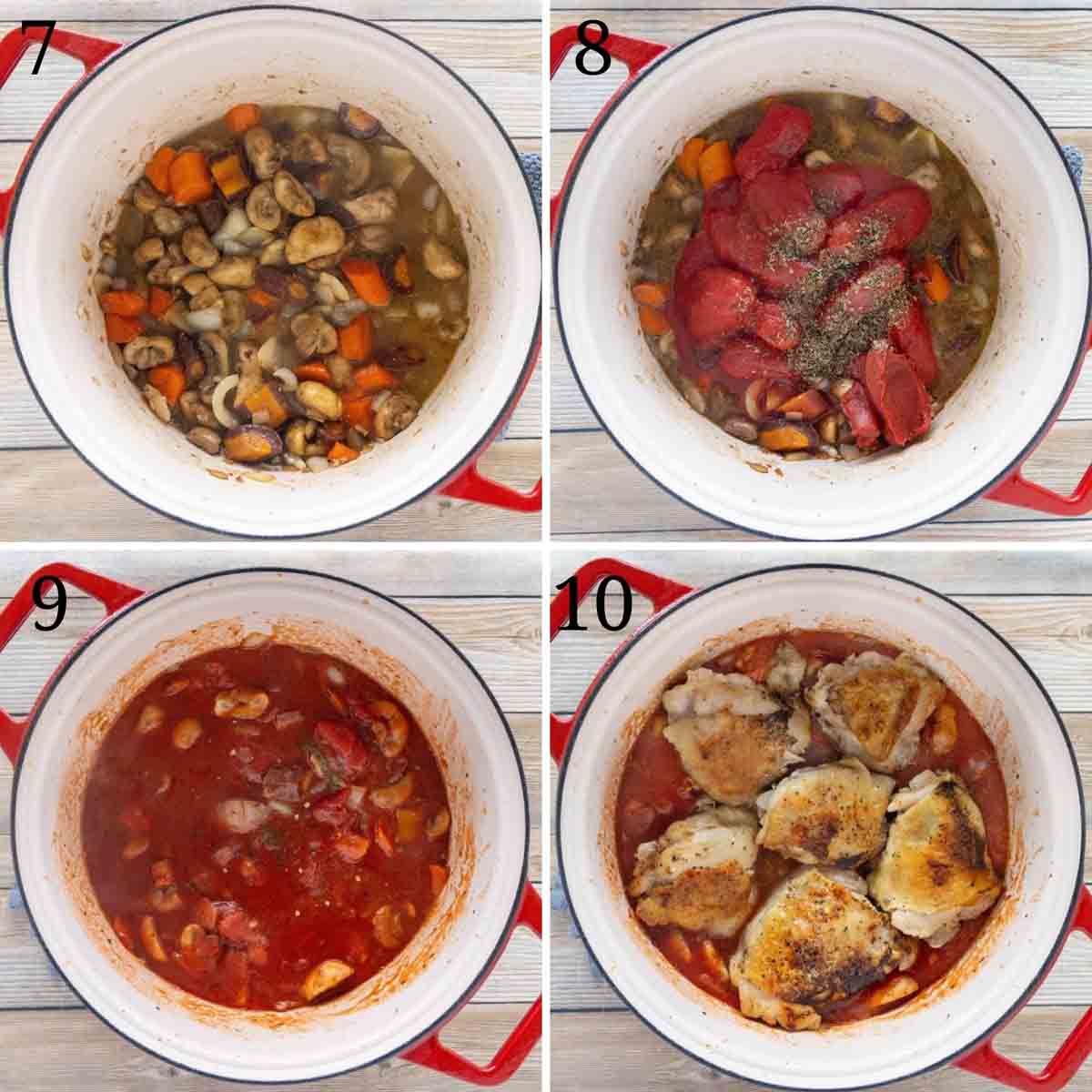 Collage showing how to finish the recipe.