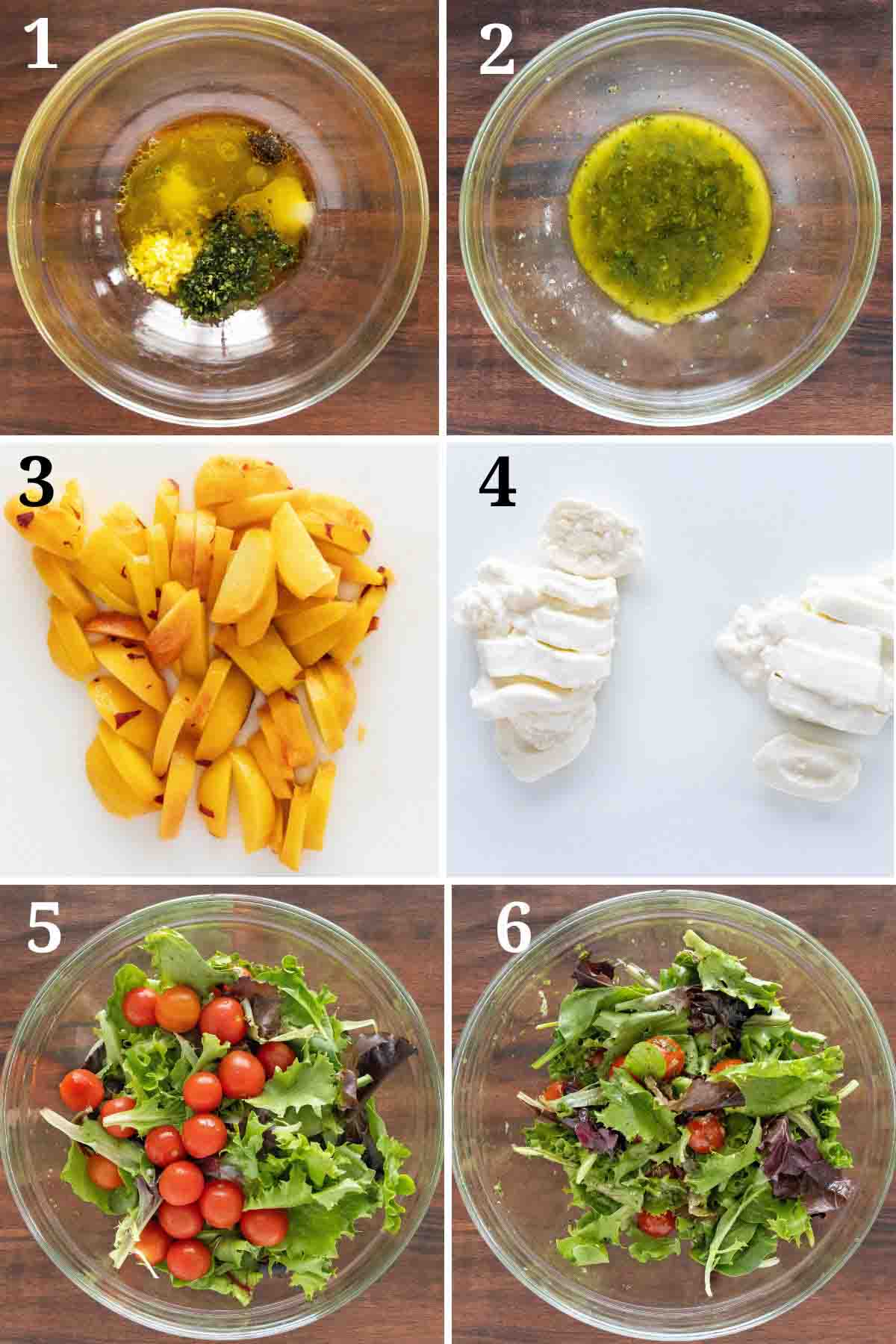 Collage showing how to begin the recipe.