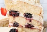 Pinterest image for chantilly cake.