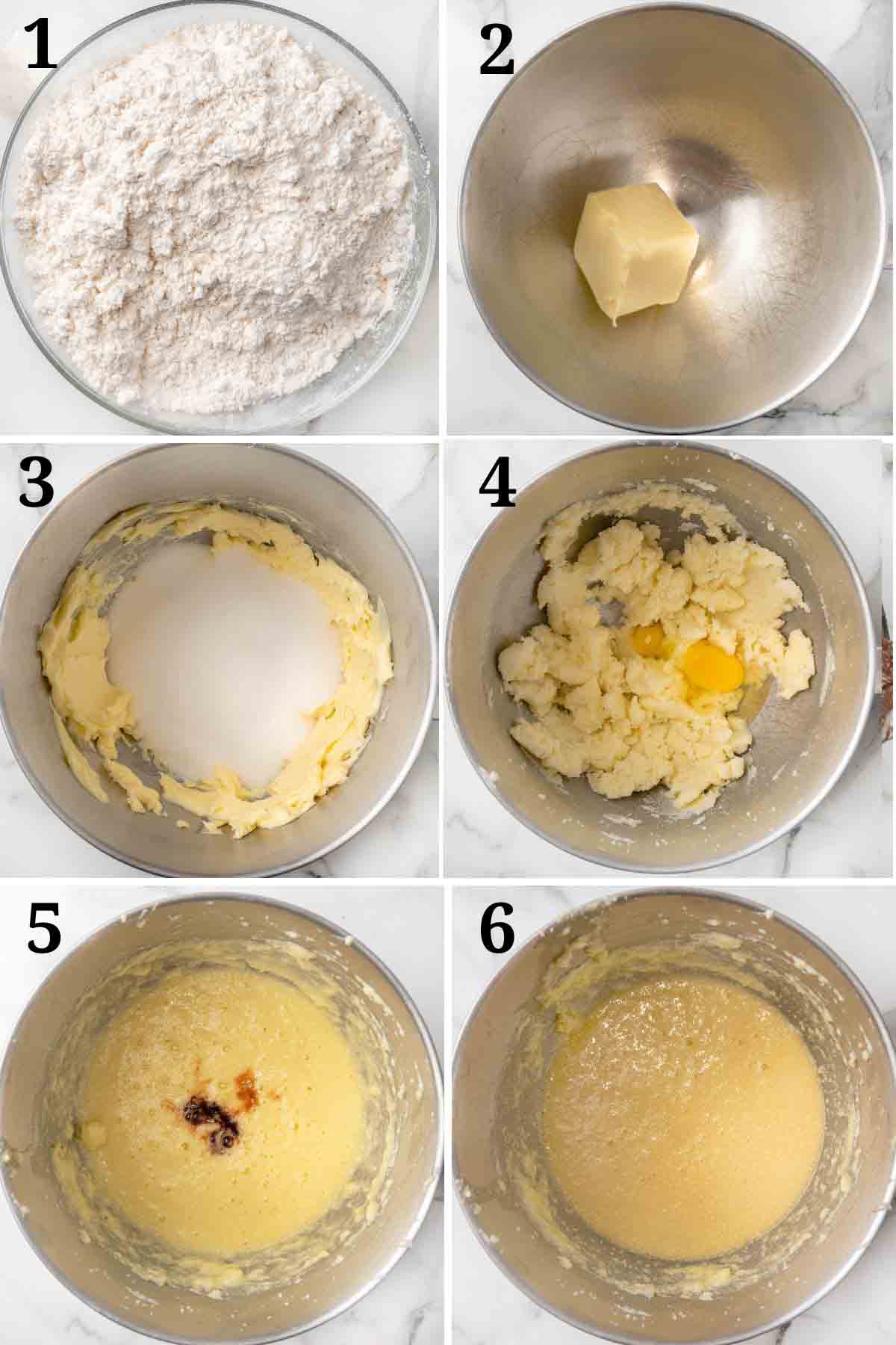 Collage showing now to begin the recipe.