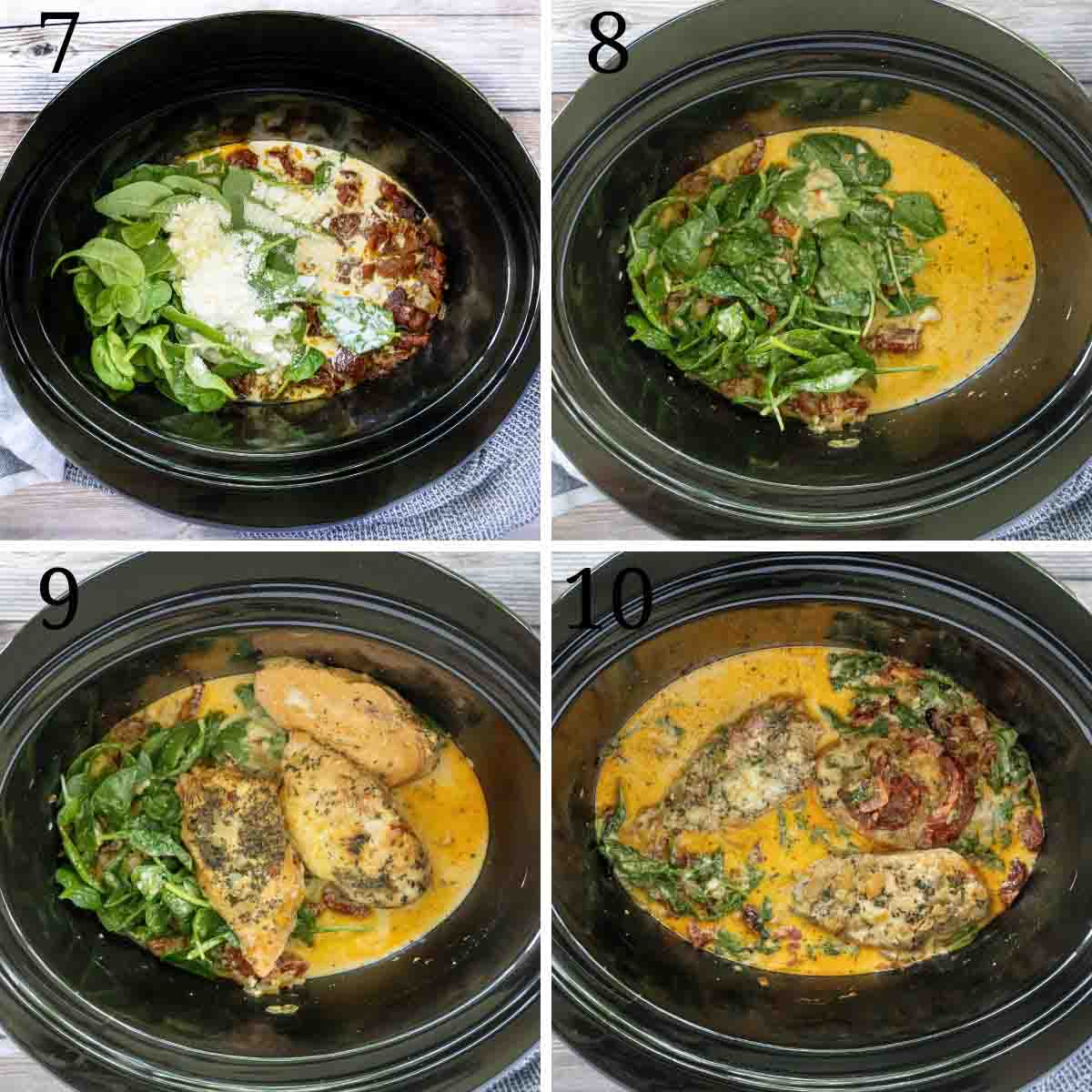 Collage showing how to finish the recipe.