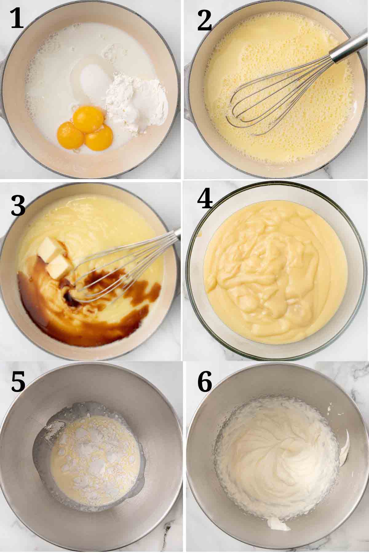 Collage showing how to begin the recipe.