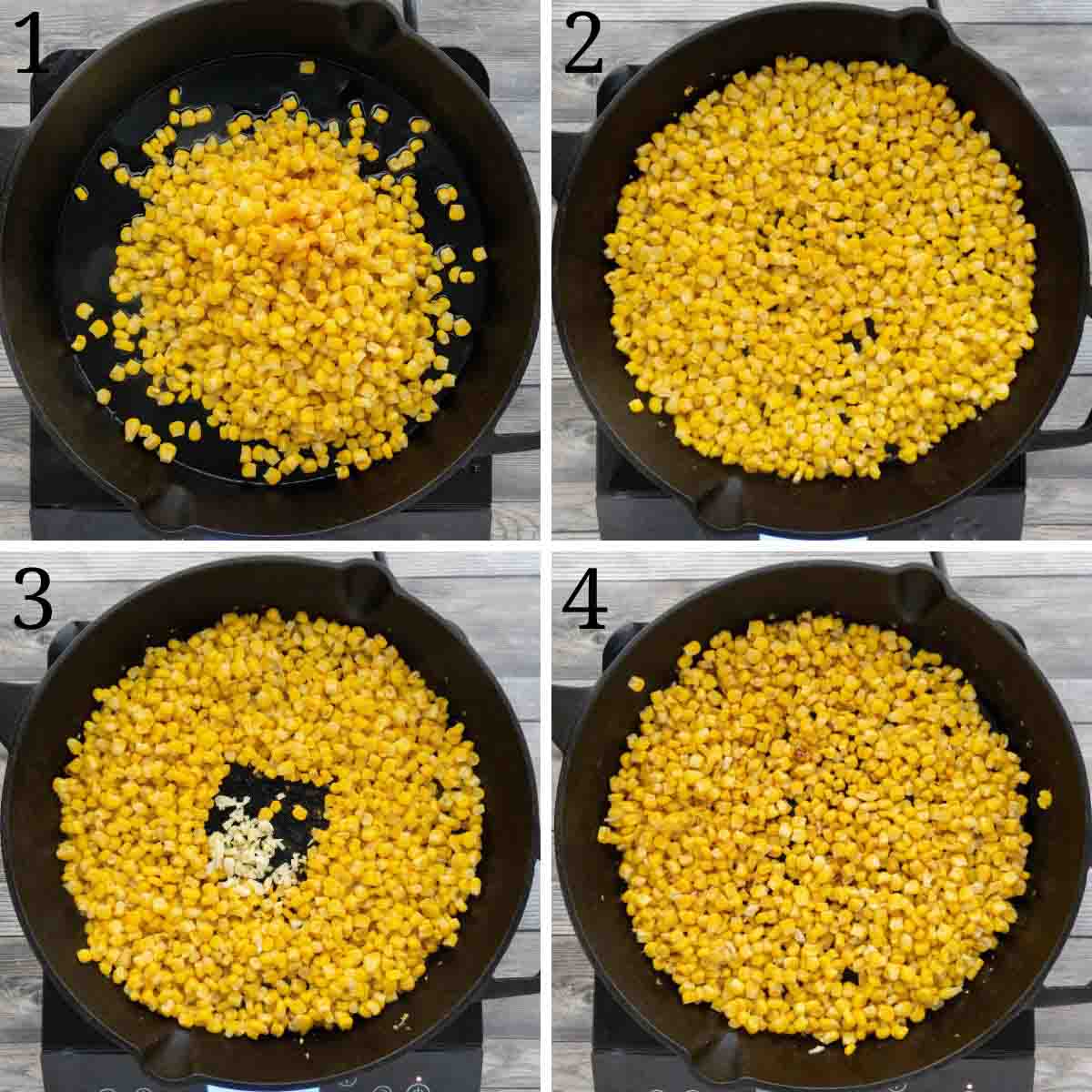 Collage showing how to begin the recipe.