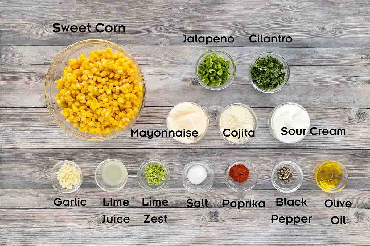 Ingredients to make the recipe.