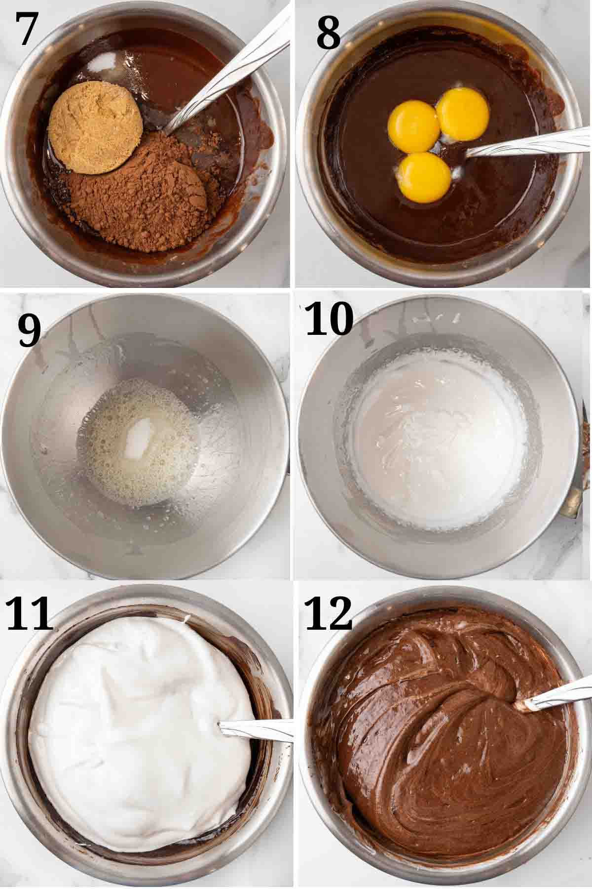 Collage showing the next steps in the recipe.