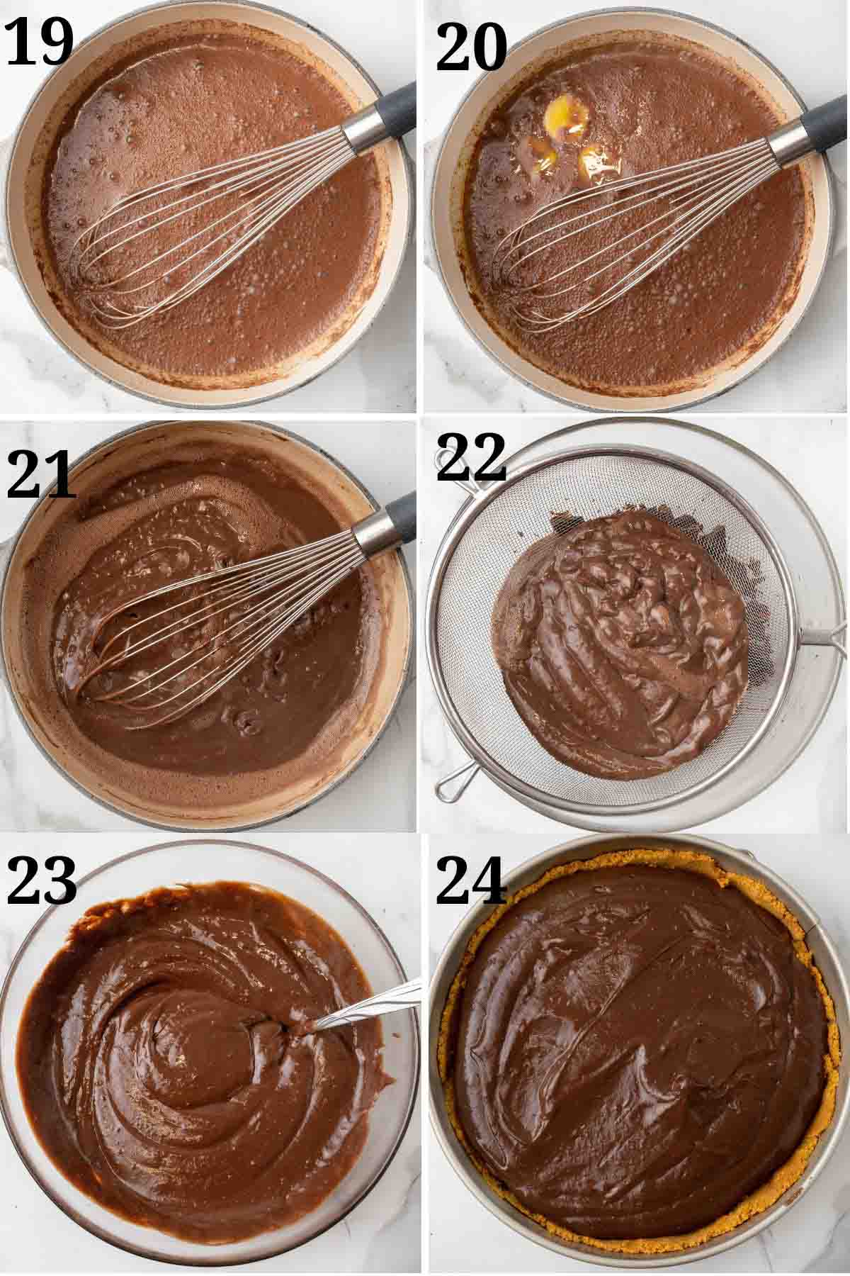 Collage showing the next steps in the recipe.