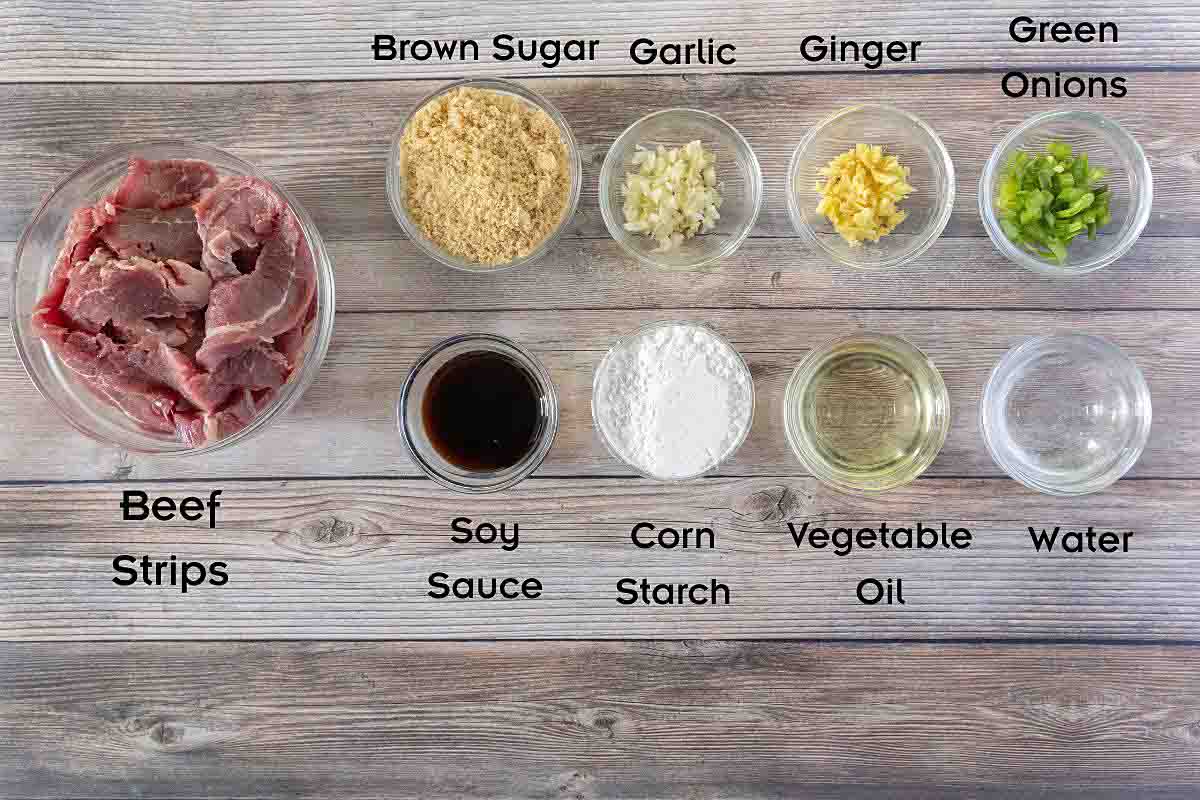 Ingredients to make the recipe.