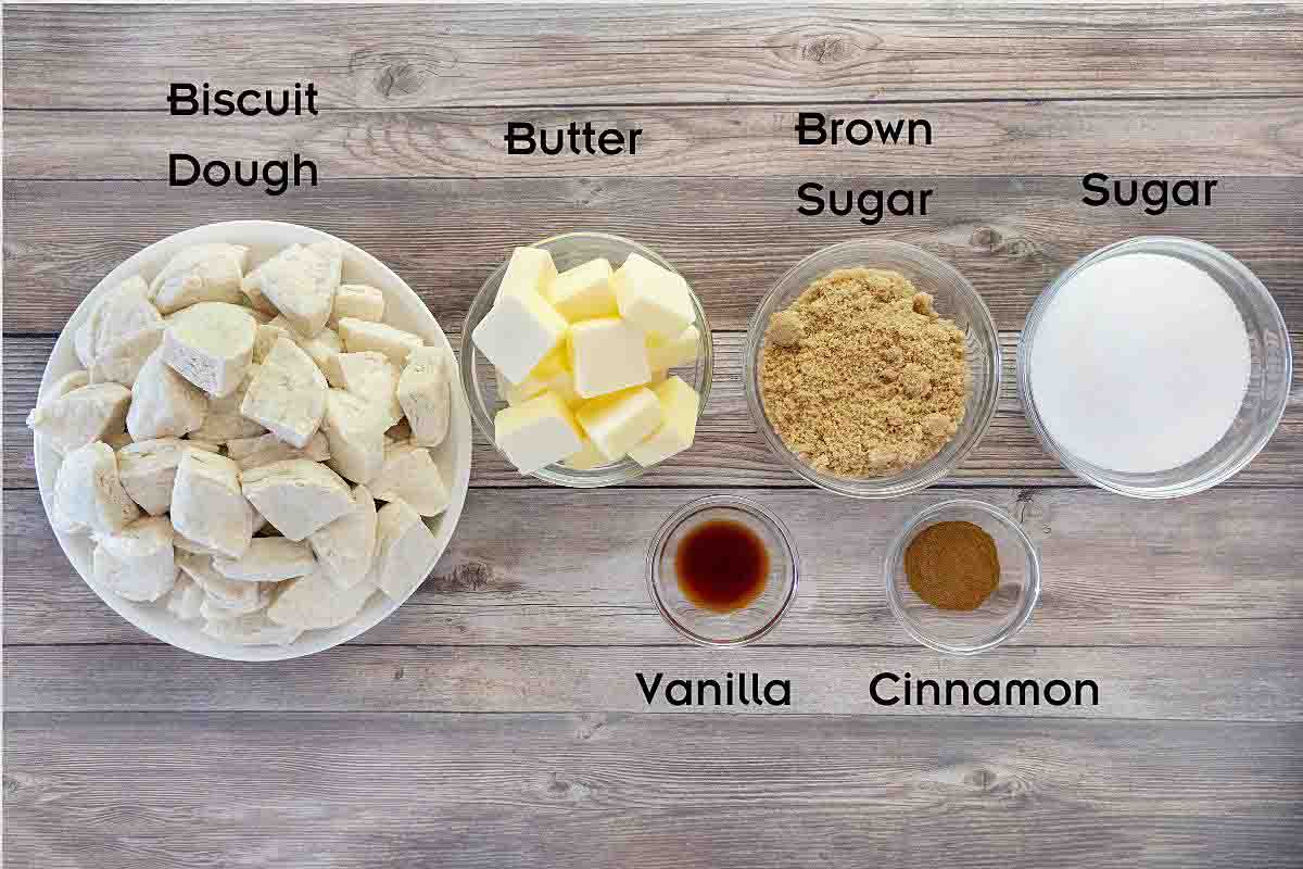 Ingredients to make the recipe.
