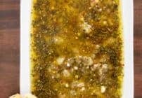 Pinterest image for olive oil bread dip.