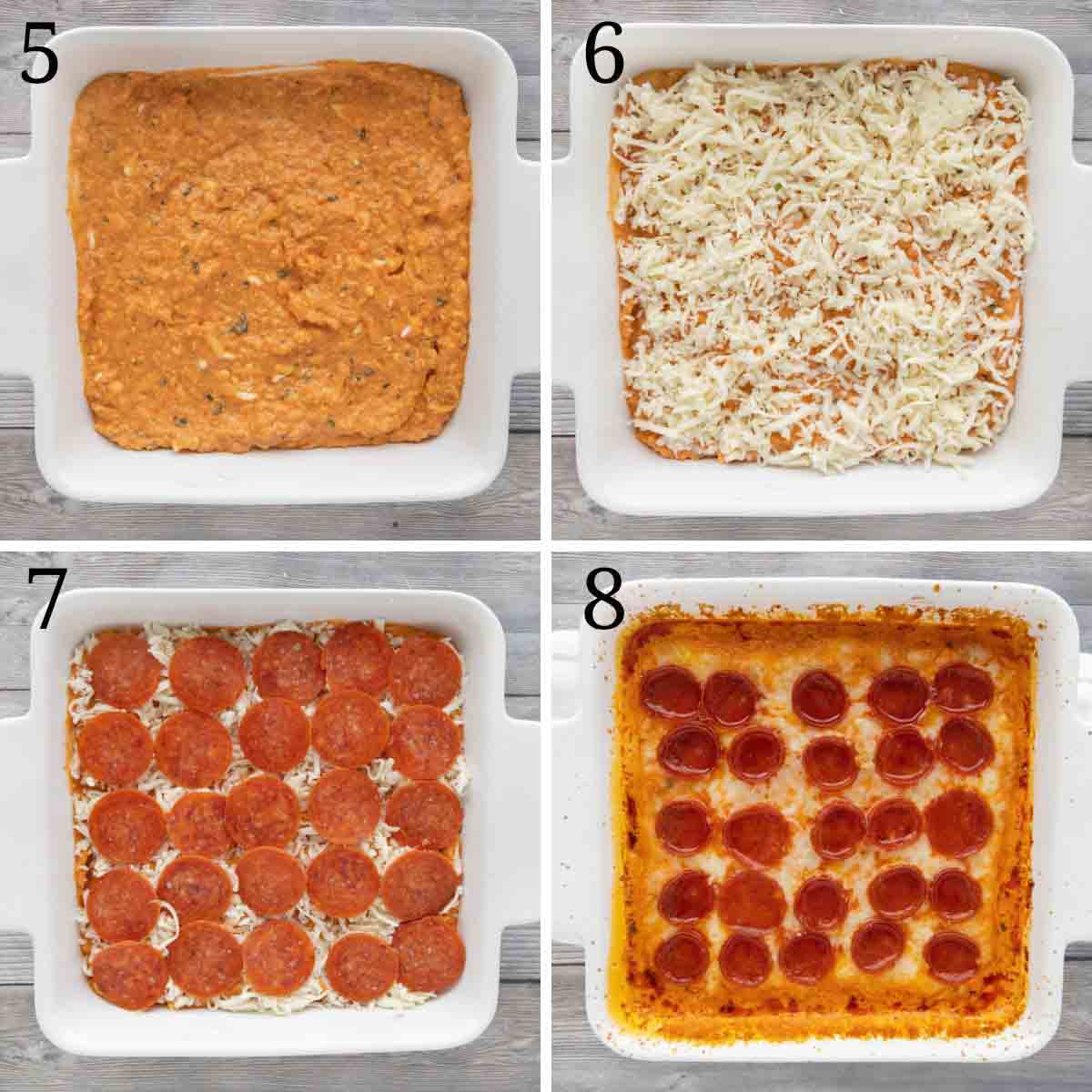 Collage showing how to finish the recipe.
