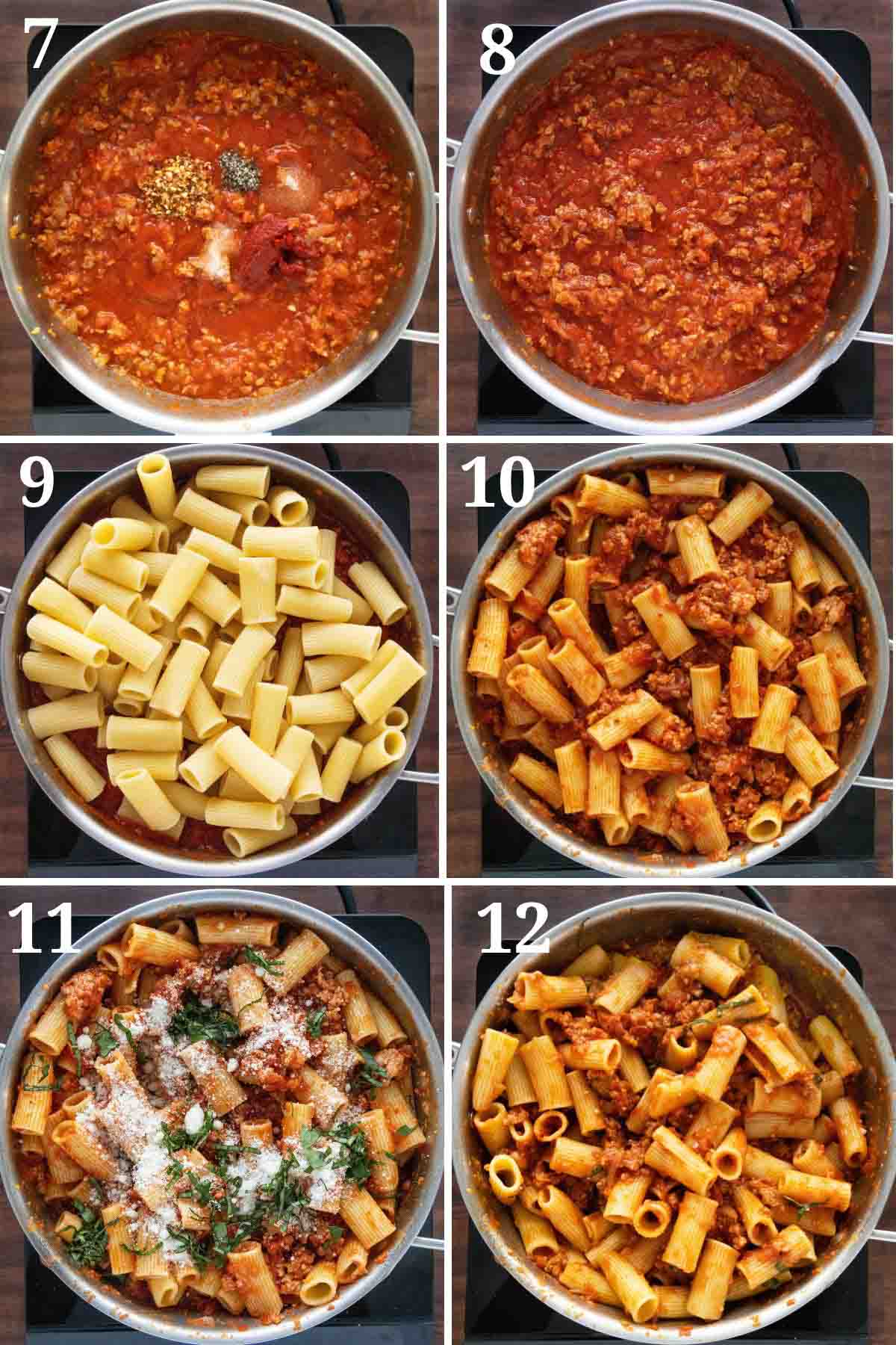 Collage showing how to finish the recipe.