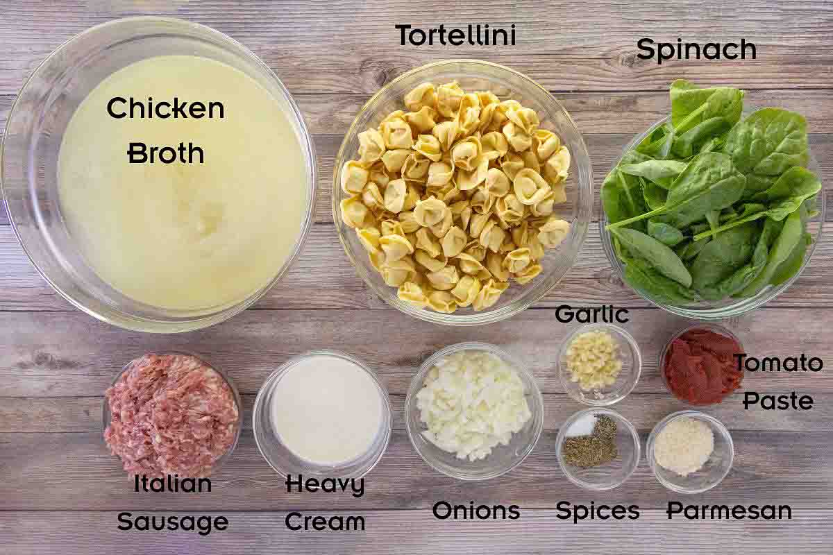 Ingredients to make the recipe.