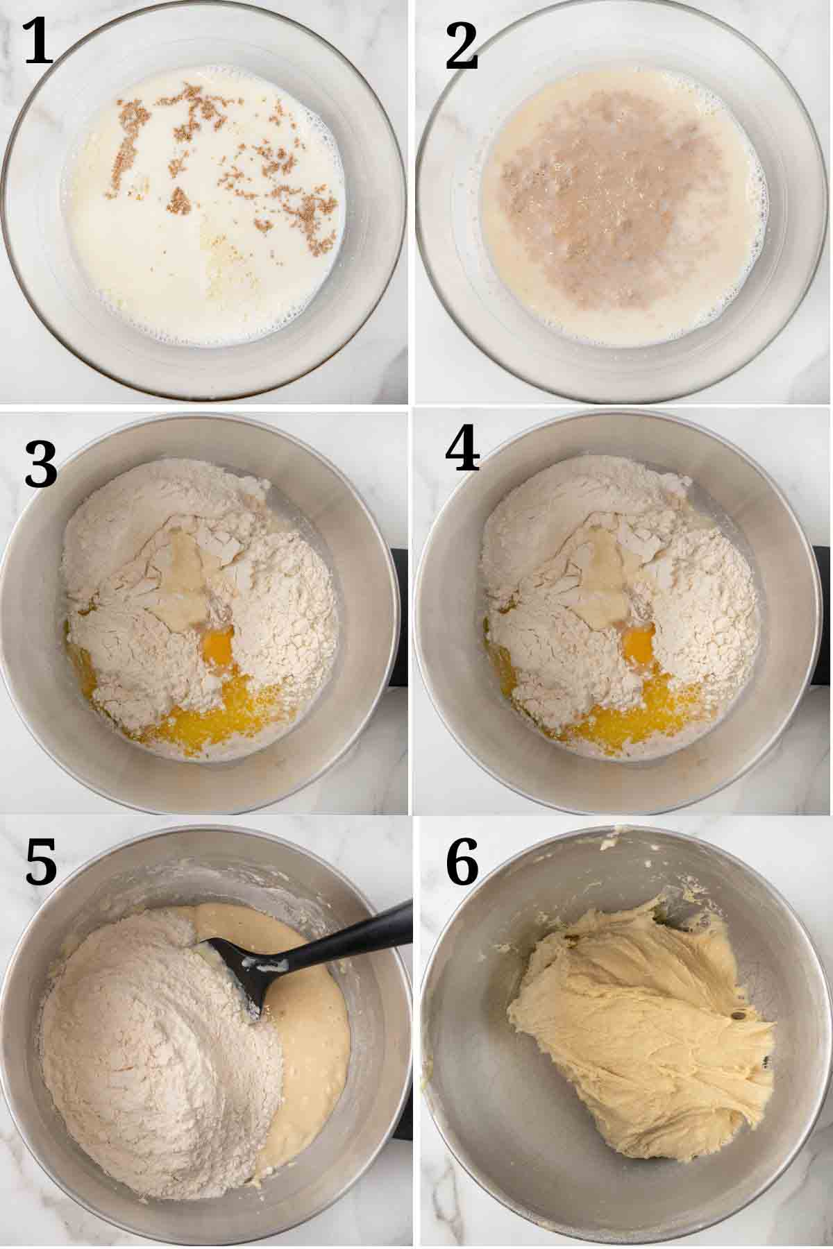 Collage showing how to begin the recipe.