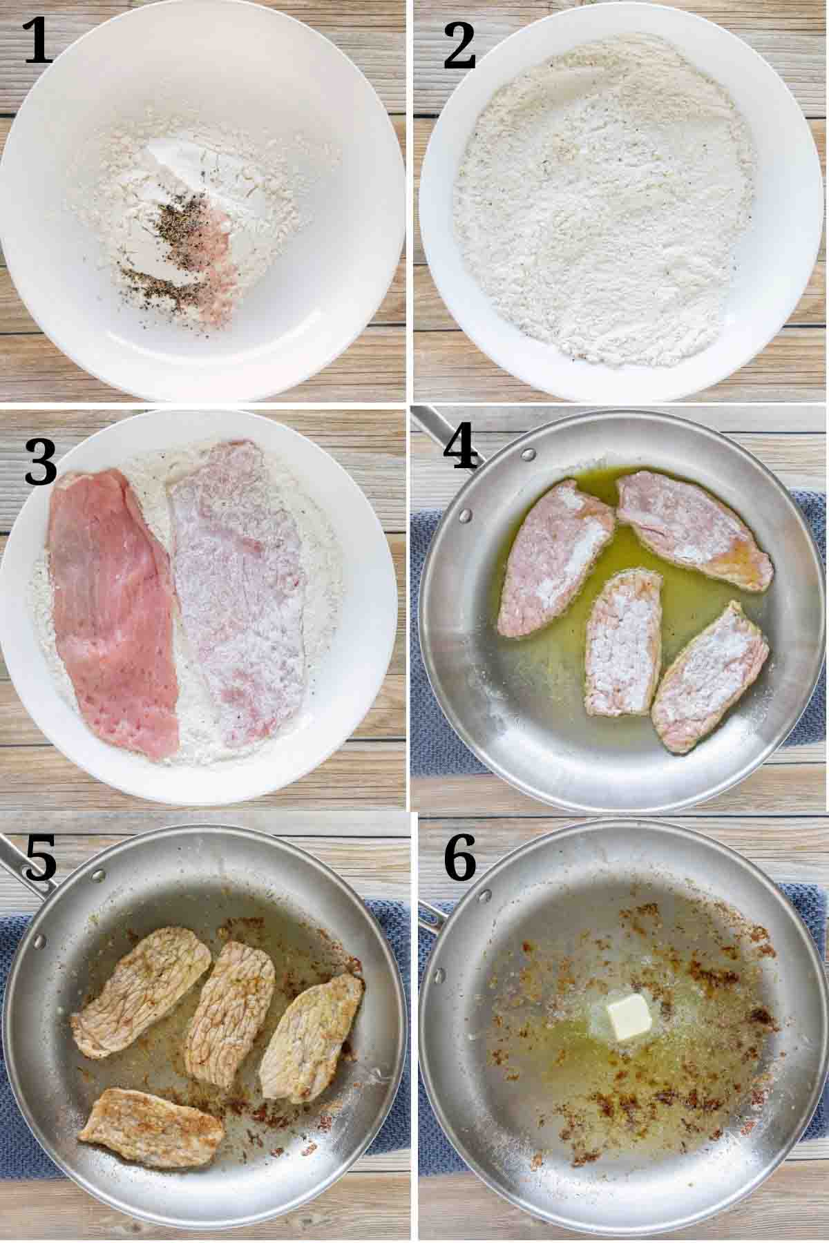 Collage showing how to begin the recipe.