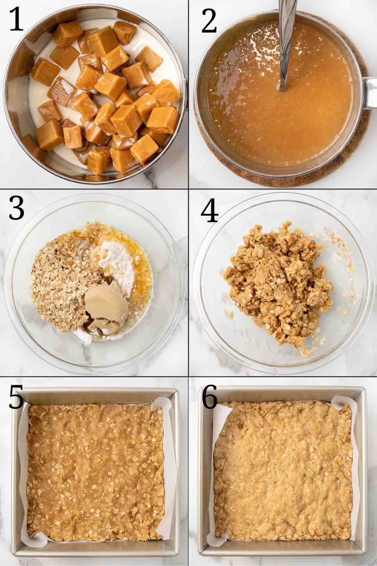 Collage showing how to begin the recipe.