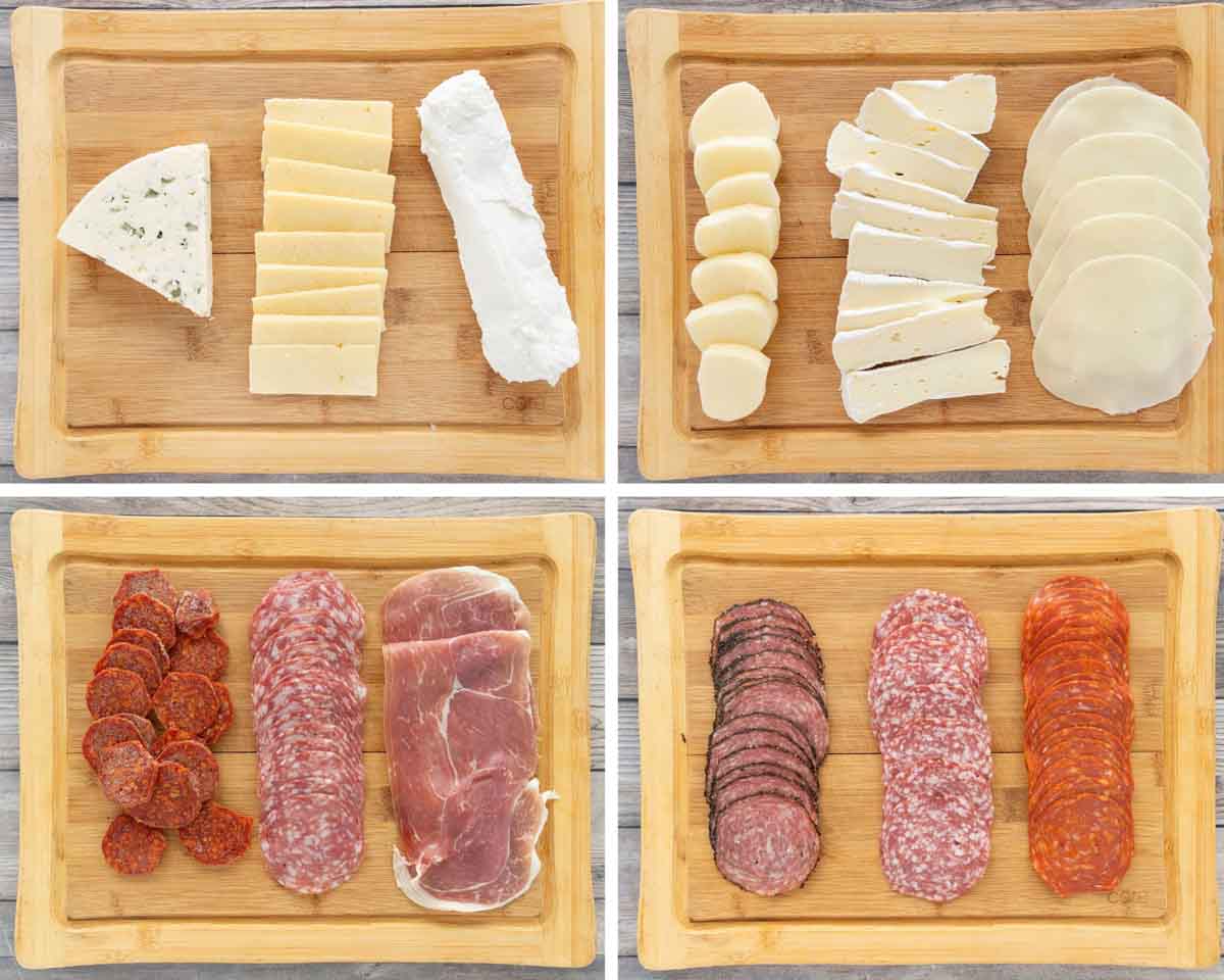 Collage of cheese and meats on cutting boards.jpg