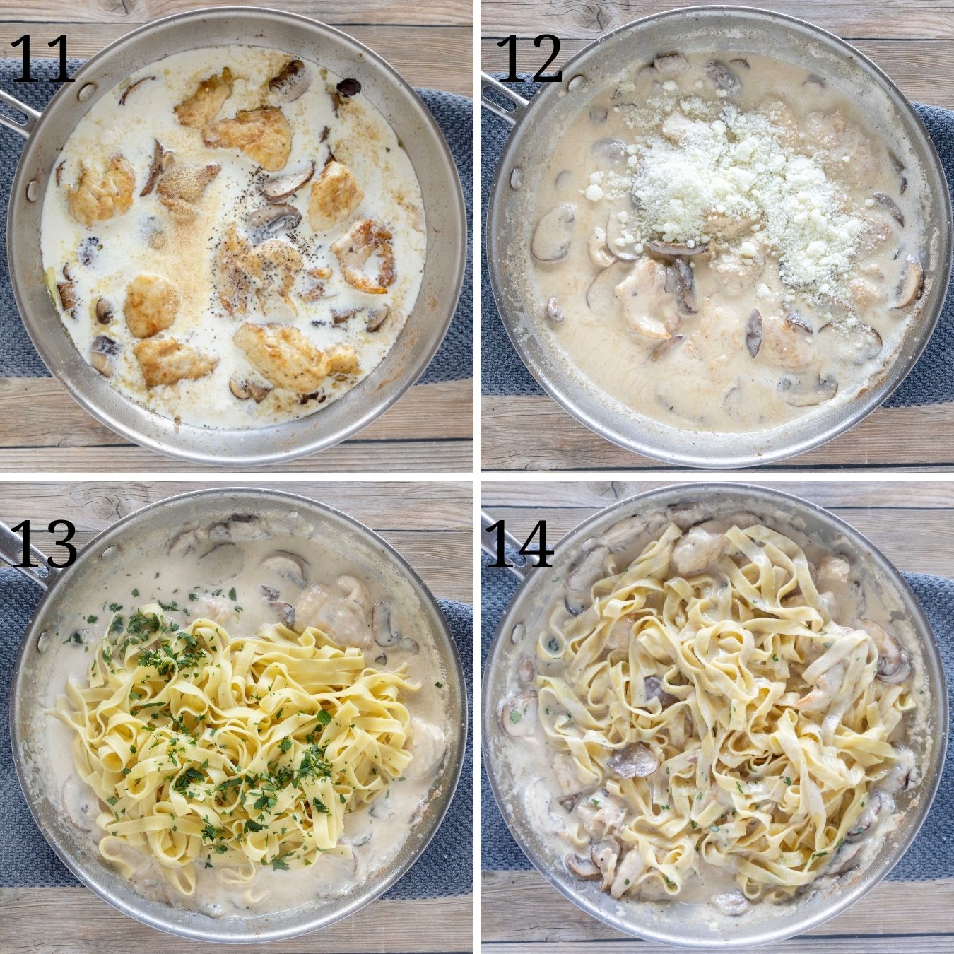 Collage showing how to finish the recipe.