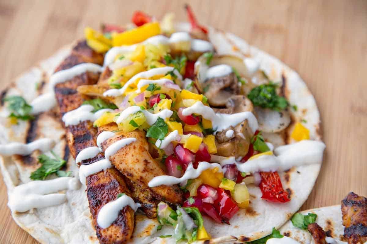 Grilled chicken fajita