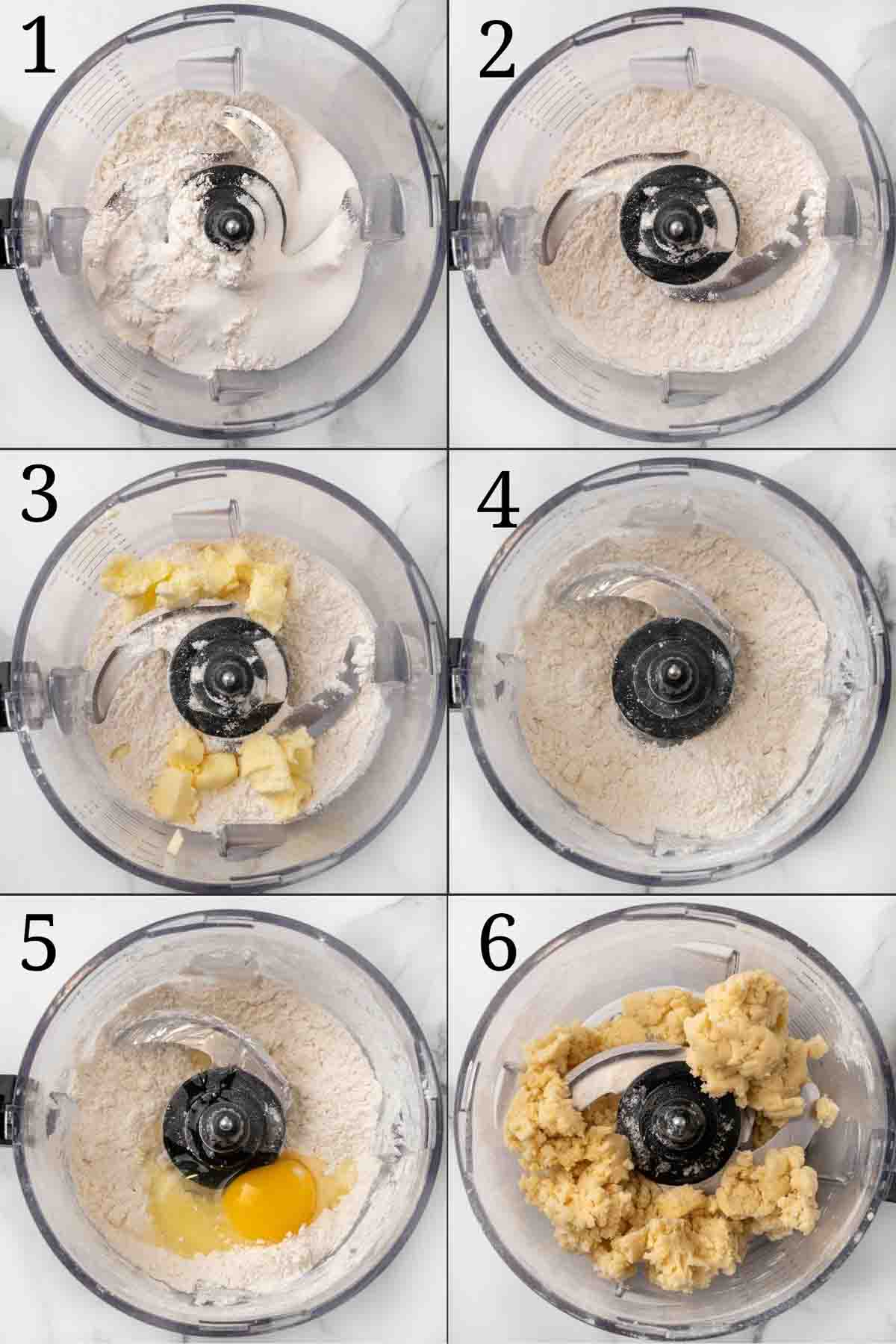 Collage showing how to begin the recipe.