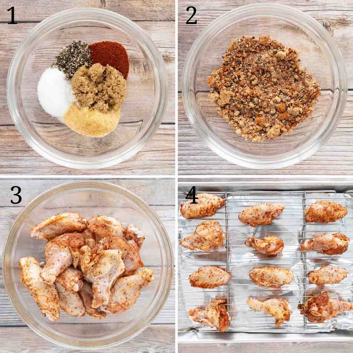 Collage showing how to begin the recipe.