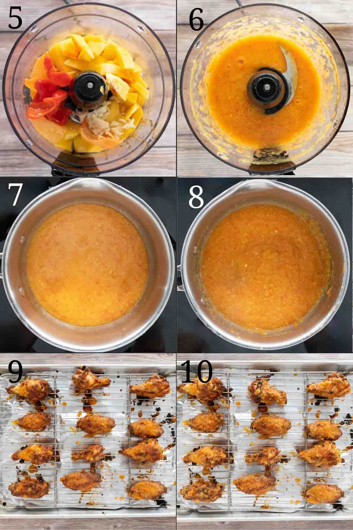 Collage showing how to finish the recipe.
