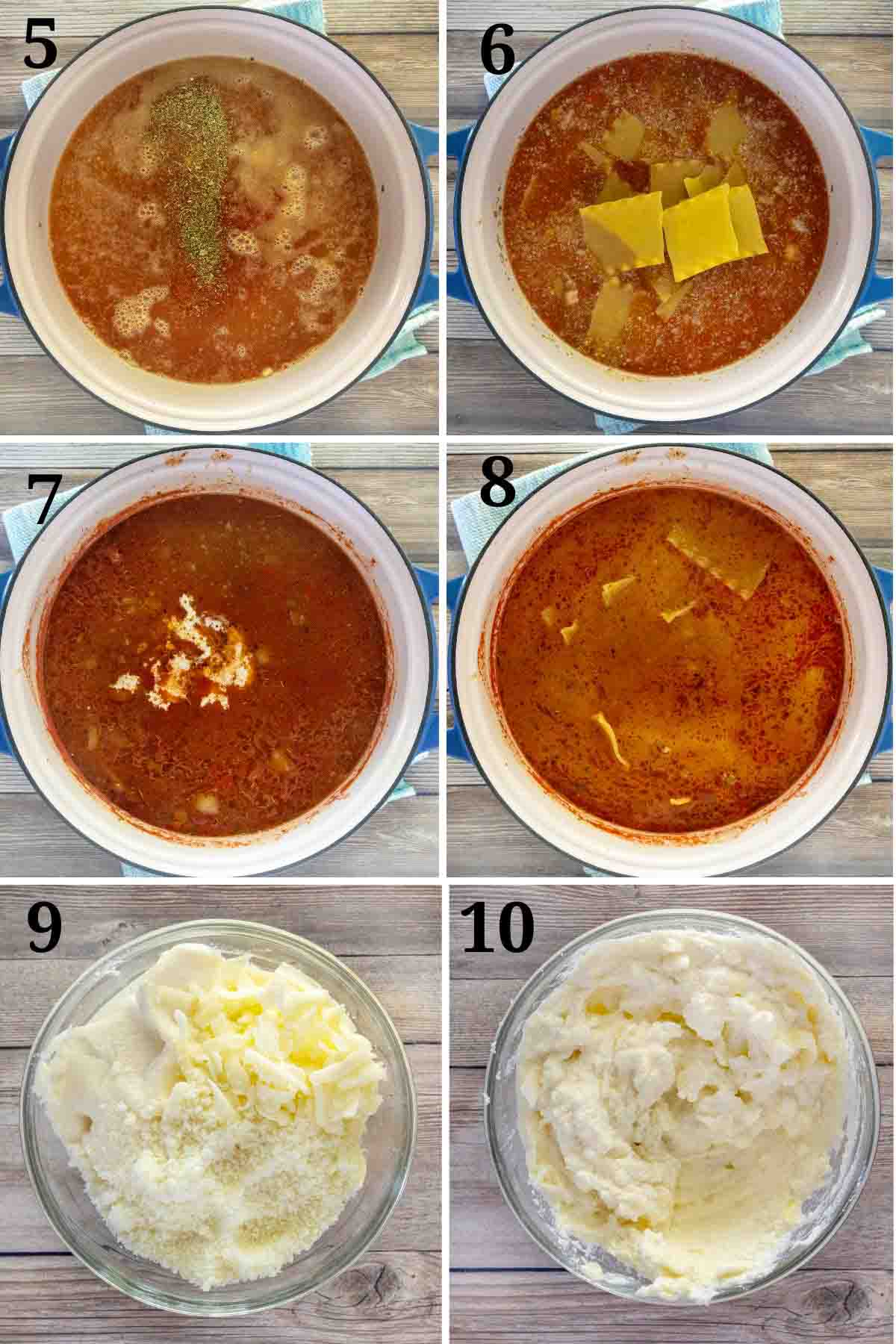 Collage showing how to finish the recipe.