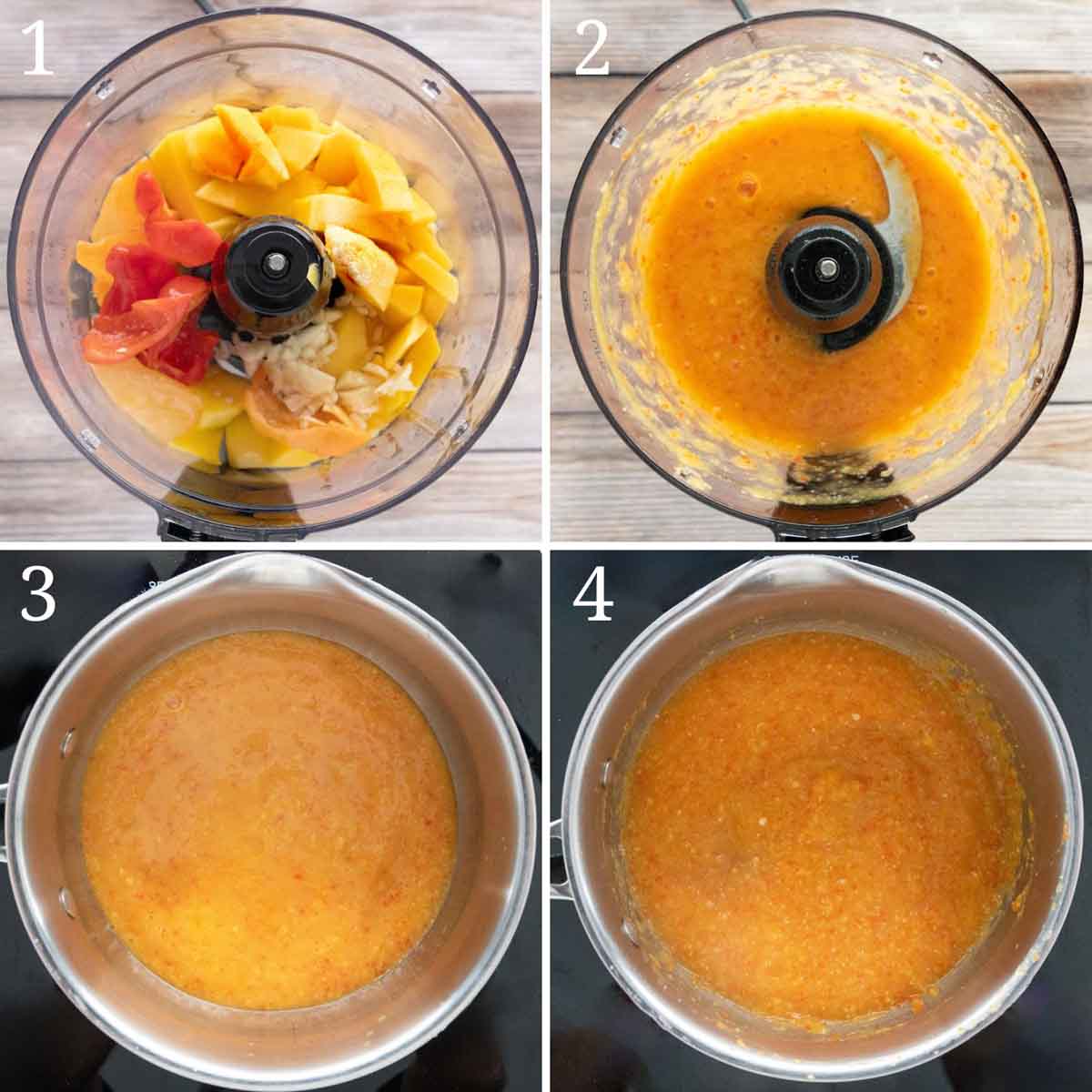 Collage showing how to make the recipe.