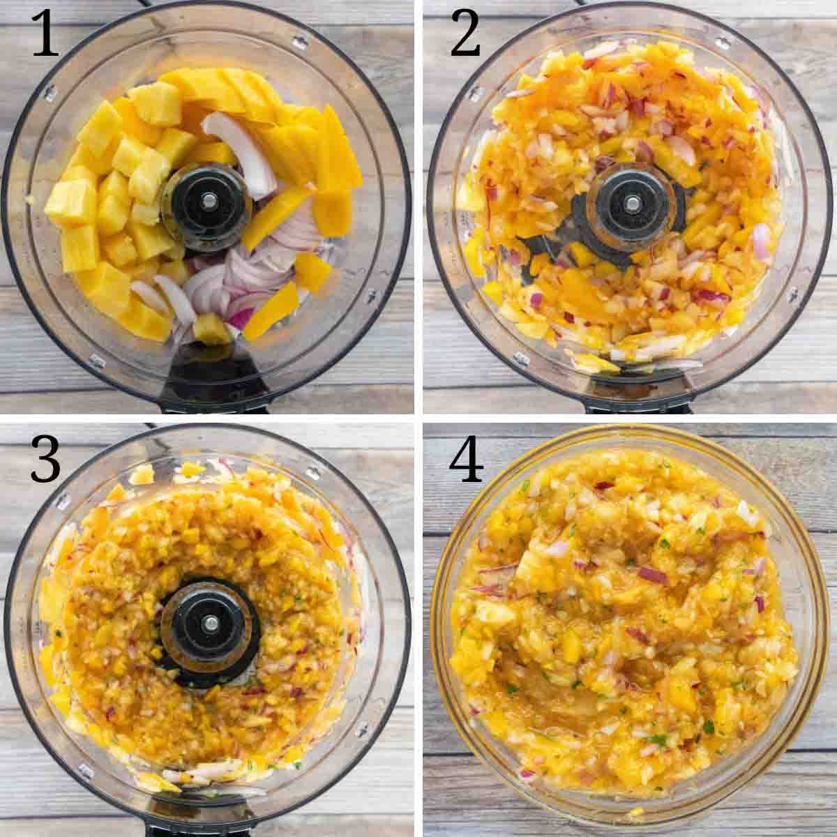 Collage showing how to make the recipe.