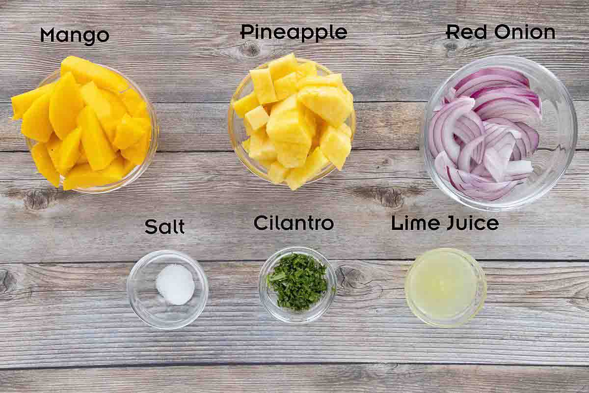 Ingredients to make the recipe.