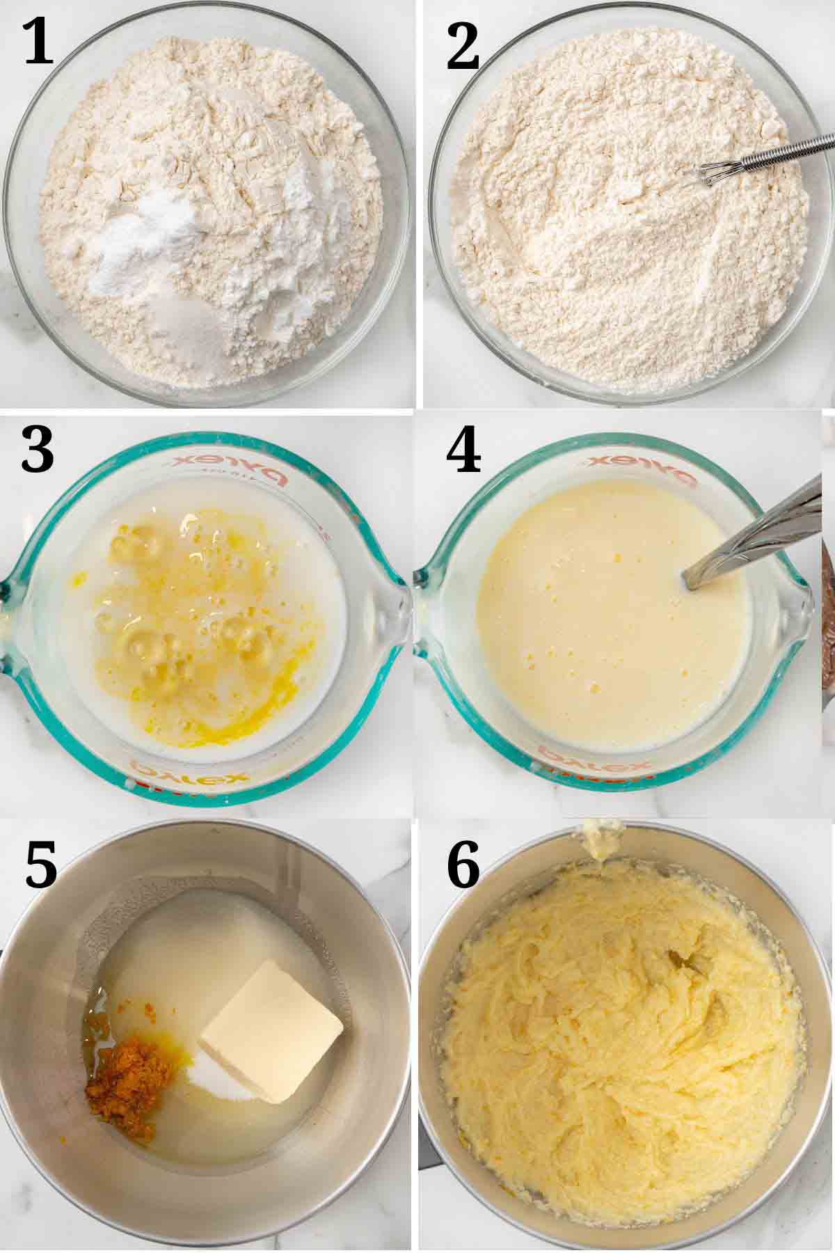 Collage showing how to begin the recipe.