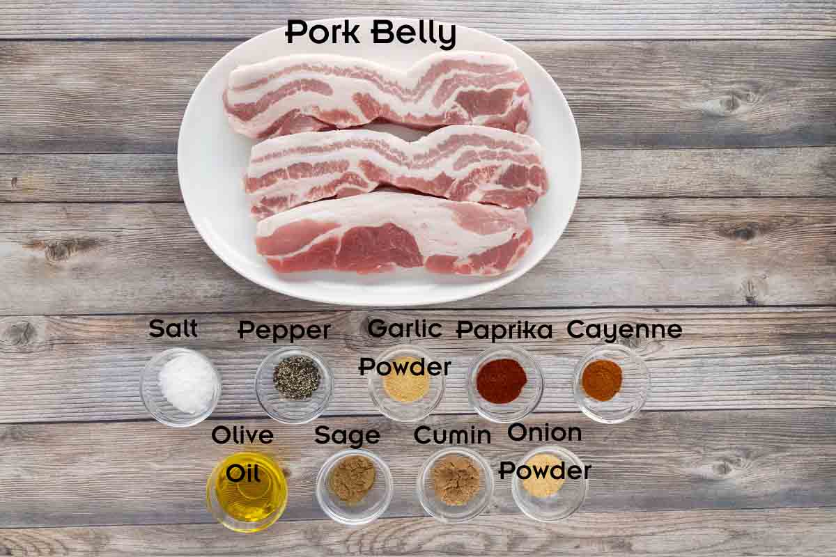 Ingredients to make the recipe.