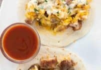 Pinterest image for pork belly tacos.