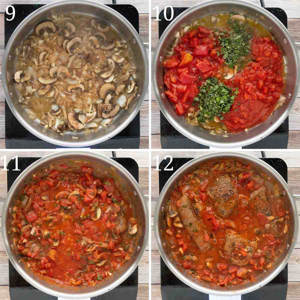 Collage showing how to finish the recipe.