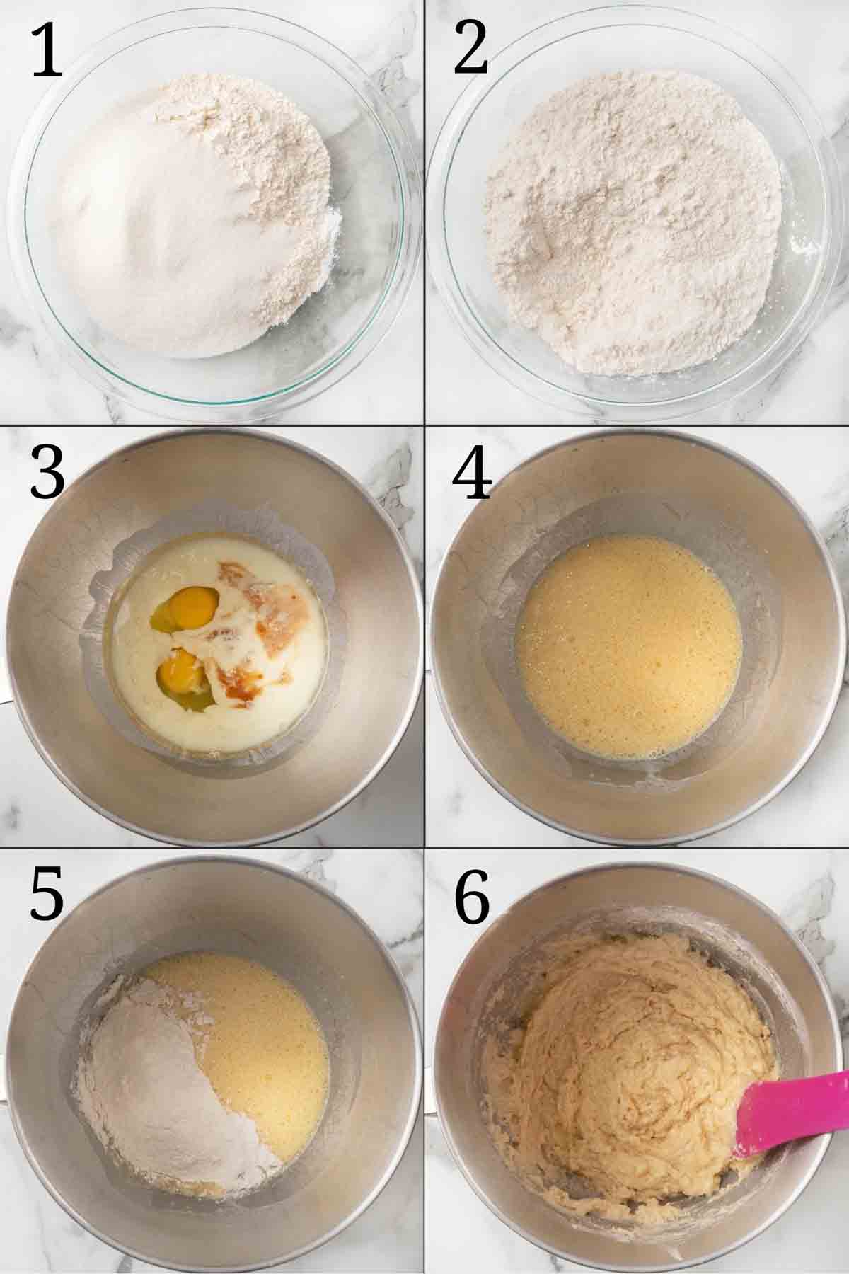 Collage showing how to begin the recipe.