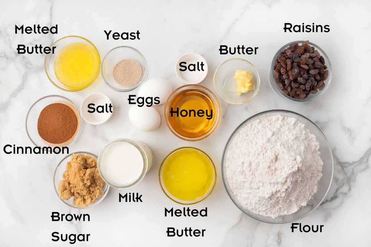 Ingredients to make the recipe.