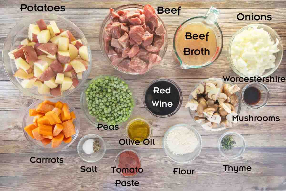 Ingredients to make the recipe.