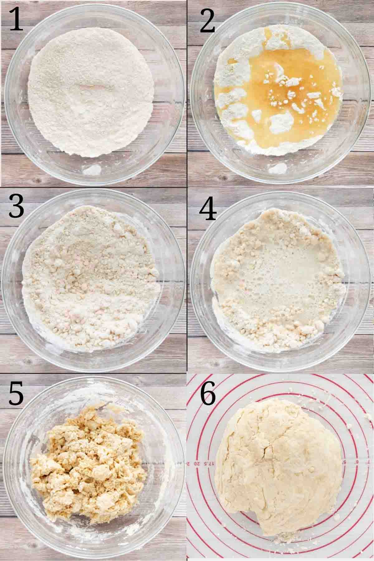 Collage showing how to begin the recipe.